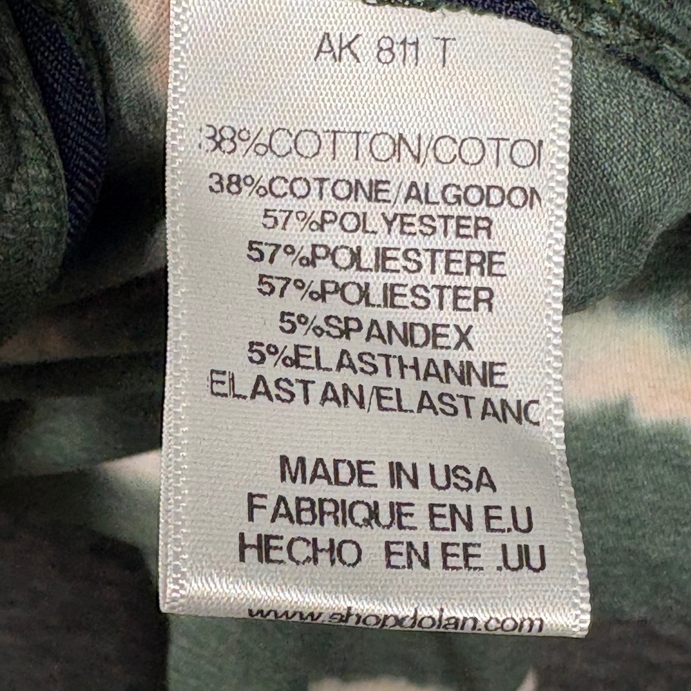 Dolan Tie Dye Full Zip Jacket Green Purple Thumbholes Temperature Control Small - Picture 7 of 10